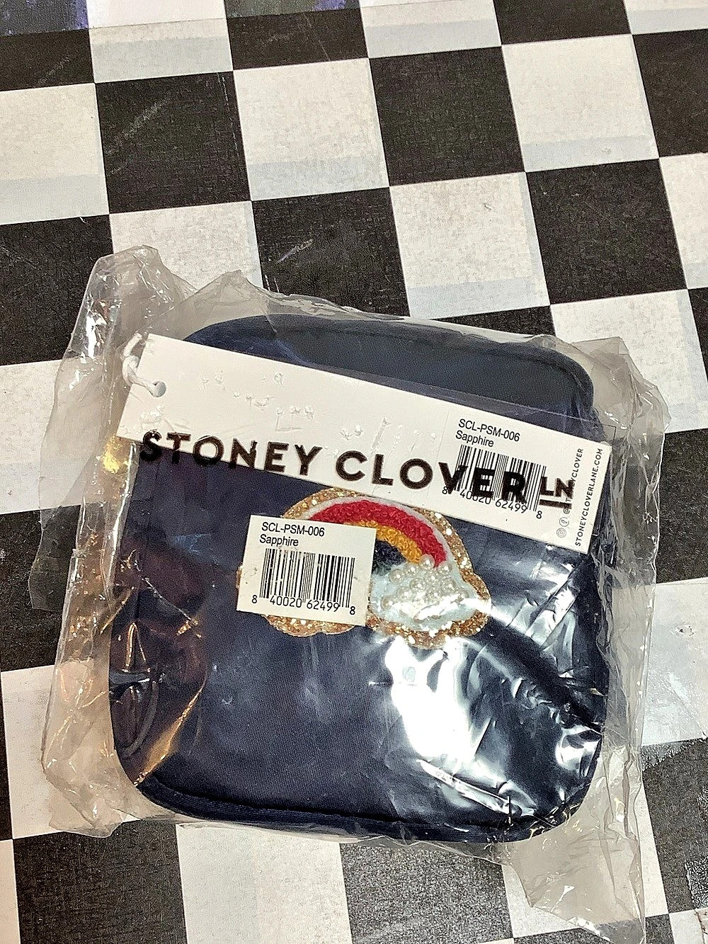 Stoney Clover Lane Mini Pouch Blue & Multicolor